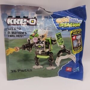 SEALED NEW Hasbro Kre-O Cityville Invasion Dr. Mayhem's Jewel Heist NIP 36 pcs.